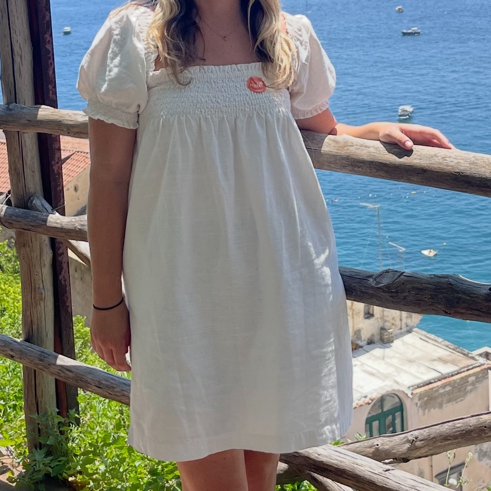 White Smocked Dress